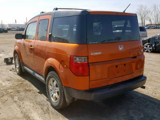 5J6YH28756L800321 - 2006 HONDA ELEMENT EX ORANGE photo 3