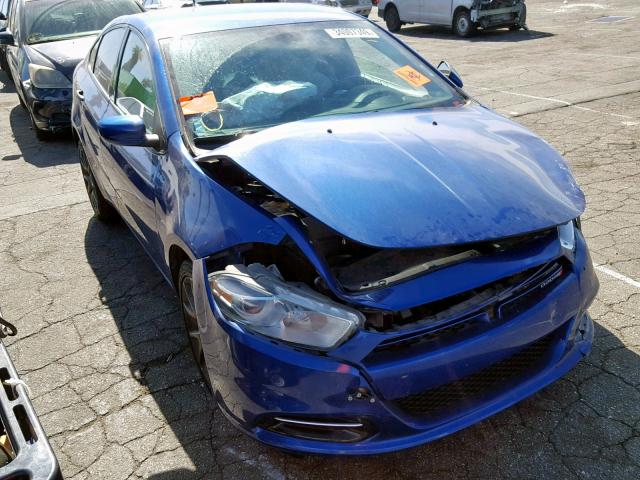 1C3CDFBH3DD708897 - 2013 DODGE DART SXT BLUE photo 1