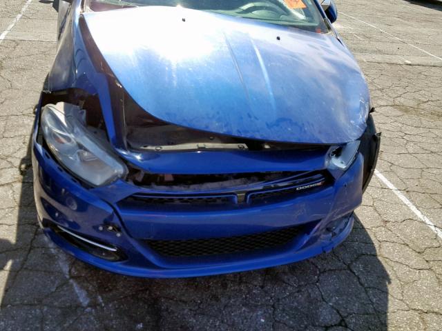 1C3CDFBH3DD708897 - 2013 DODGE DART SXT BLUE photo 9