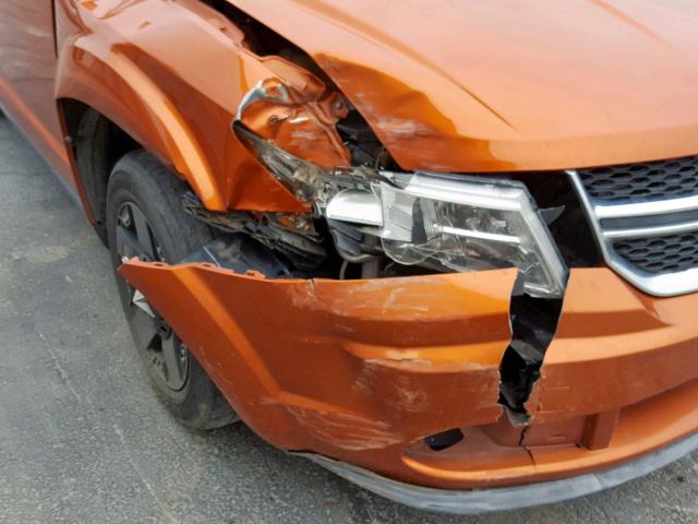 3D4PG1FG0BT528408 - 2011 DODGE JOURNEY MA ORANGE photo 9