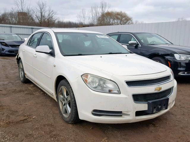 1G1ZH57B88F176395 - 2008 CHEVROLET MALIBU 1LT WHITE photo 1