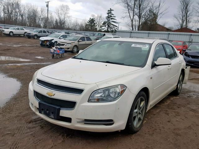 1G1ZH57B88F176395 - 2008 CHEVROLET MALIBU 1LT WHITE photo 2