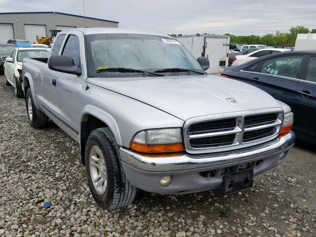 1D7HL42N03S196322 - 2003 DODGE DAKOTA SLT SILVER photo 1