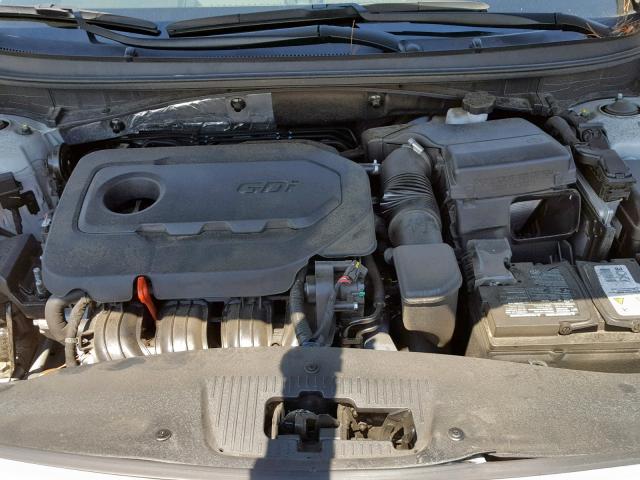 5NPE34AFXFH255550 - 2015 HYUNDAI SONATA SPO SILVER photo 7