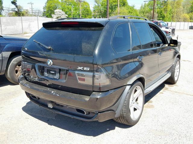 5UXFB93502LN78406 - 2002 BMW X5 4.6IS BLACK photo 4