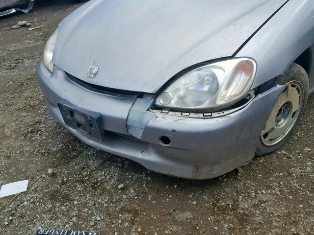 JHMZE14742T000802 - 2002 HONDA INSIGHT SILVER photo 9