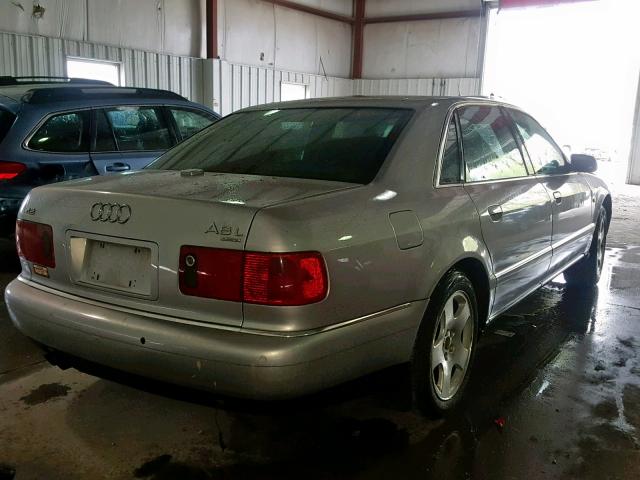 WAUML44D92N005312 - 2002 AUDI A8 L QUATT SILVER photo 4