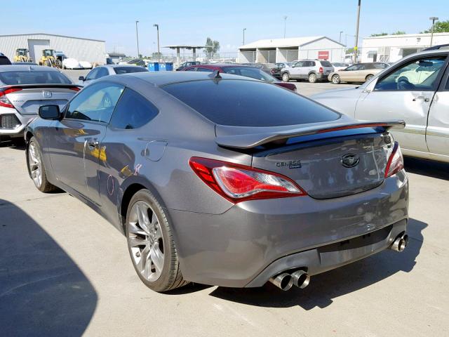 KMHHU6KJ0DU092527 - 2013 HYUNDAI GENESIS CO GRAY photo 3