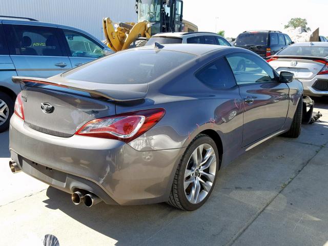 KMHHU6KJ0DU092527 - 2013 HYUNDAI GENESIS CO GRAY photo 4