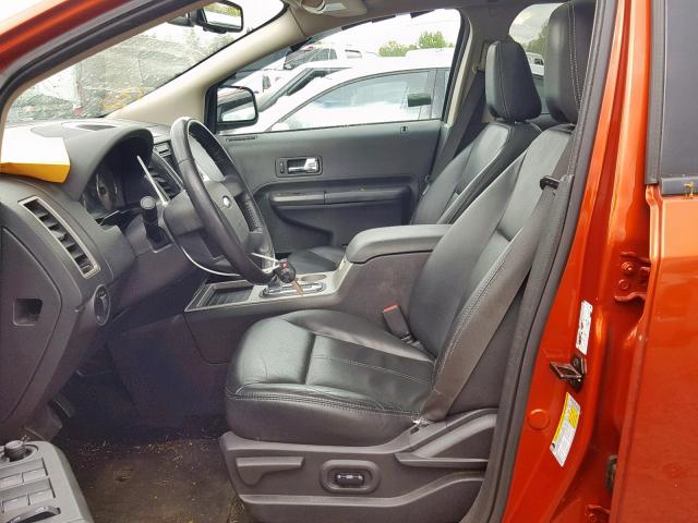 2FMDK48C97BA96040 - 2007 FORD EDGE SEL ORANGE photo 5