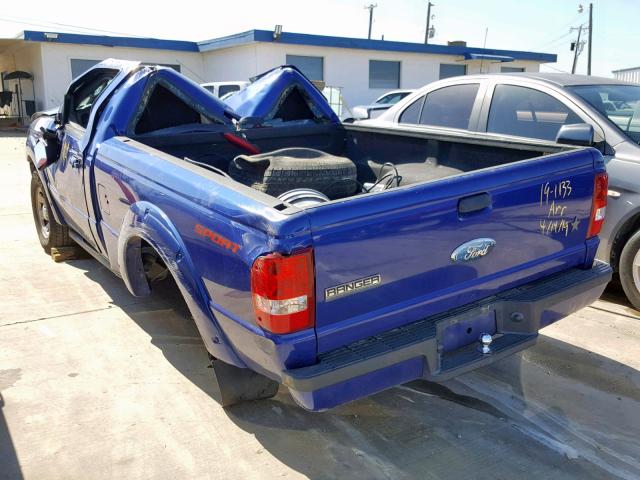 1FTYR10U76PA24460 - 2006 FORD RANGER BLUE photo 3