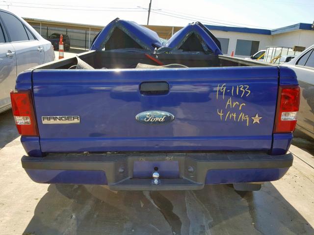 1FTYR10U76PA24460 - 2006 FORD RANGER BLUE photo 6