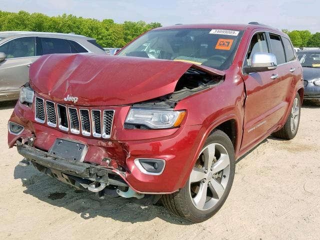 1C4RJFCG5EC339830 - 2014 JEEP GRAND CHER MAROON photo 2