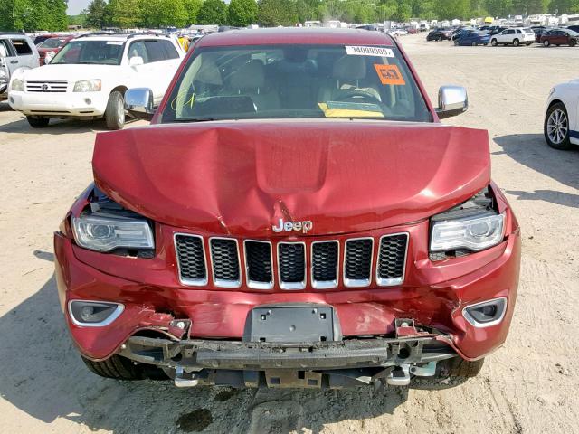 1C4RJFCG5EC339830 - 2014 JEEP GRAND CHER MAROON photo 7