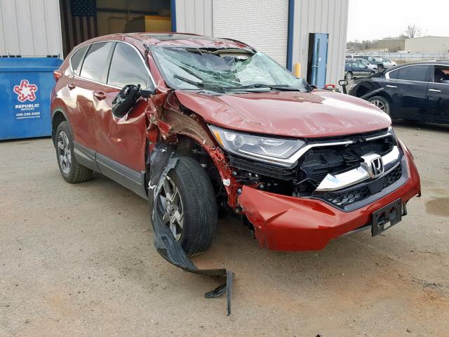 2HKRW2H88JH653935 - 2018 HONDA CR-V EXL BURGUNDY photo 1