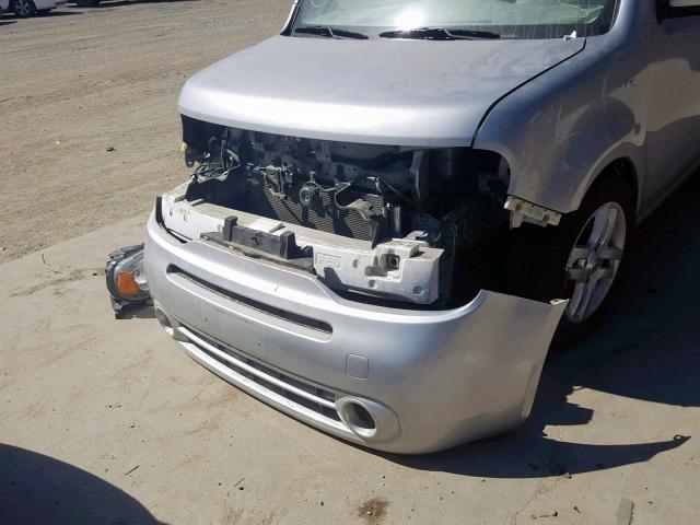 JN8AZ2KR3DT305759 - 2013 NISSAN CUBE S GRAY photo 9