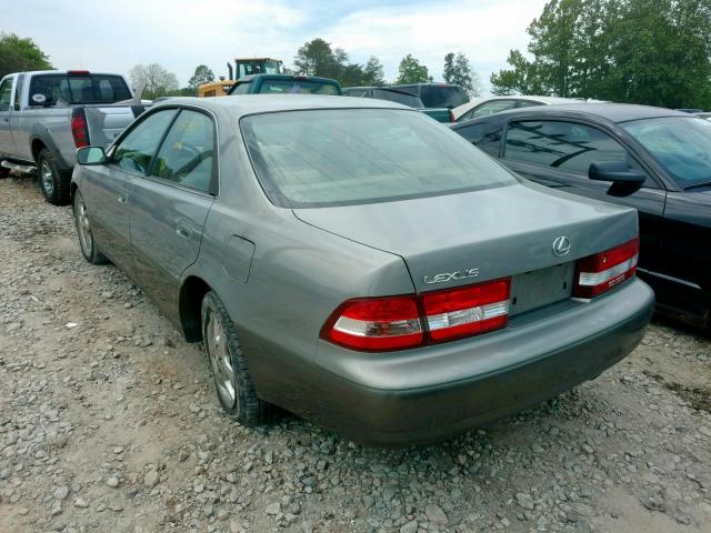 JT8BF28G8Y0269068 - 2000 LEXUS ES 300 GRAY photo 3