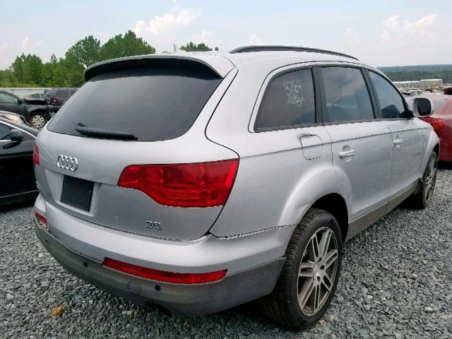 WA1AY74L99D000976 - 2009 AUDI Q7 3.6 QUA SILVER photo 4