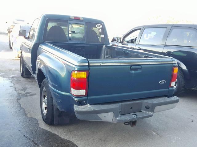 1FTYR10C3WPB61936 - 1998 FORD RANGER GREEN photo 3