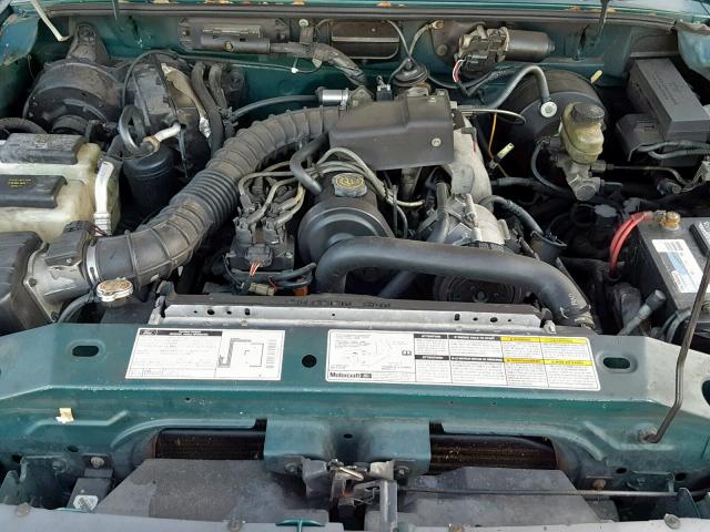 1FTYR10C3WPB61936 - 1998 FORD RANGER GREEN photo 7