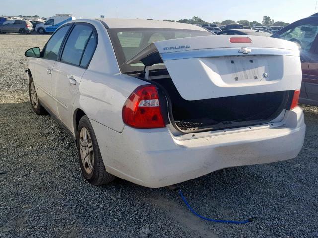 1G1ZS58F08F106926 - 2008 CHEVROLET MALIBU LS WHITE photo 3