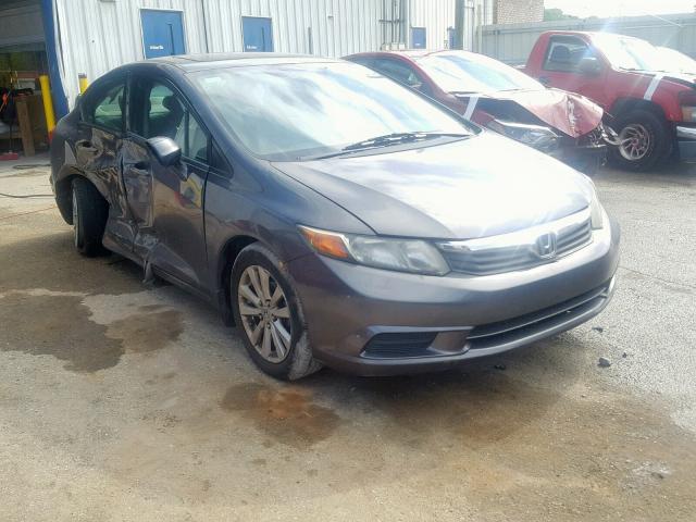 2HGFB2F91CH574761 - 2012 HONDA CIVIC EXL GRAY photo 1