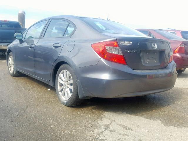 2HGFB2F91CH574761 - 2012 HONDA CIVIC EXL GRAY photo 3