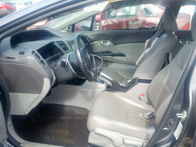 2HGFB2F91CH574761 - 2012 HONDA CIVIC EXL GRAY photo 5