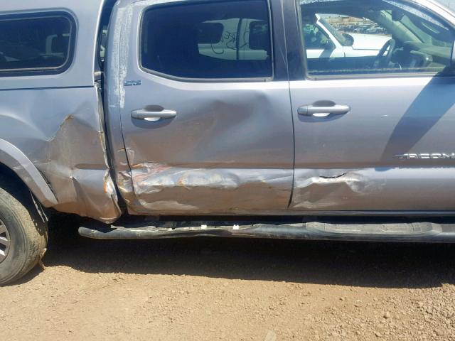 3TMDZ5BN8GM008853 - 2016 TOYOTA TACOMA DOU SILVER photo 9