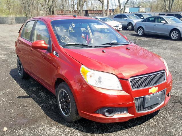 KL1TD6DE6AB047654 - 2010 CHEVROLET AVEO LS RED photo 1