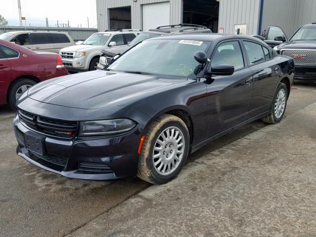 2C3CDXKT5HH566250 - 2017 DODGE CHARGER PO BLACK photo 2