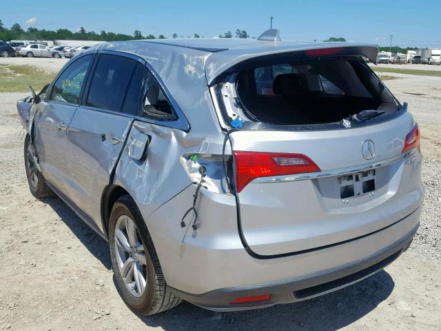 5J8TB3H32DL013278 - 2013 ACURA RDX SILVER photo 3