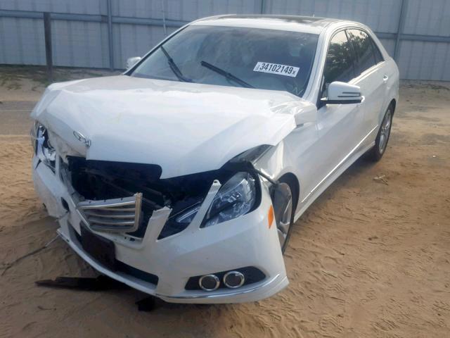 WDDHF7CB1AA035610 - 2010 MERCEDES-BENZ E 550 WHITE photo 2