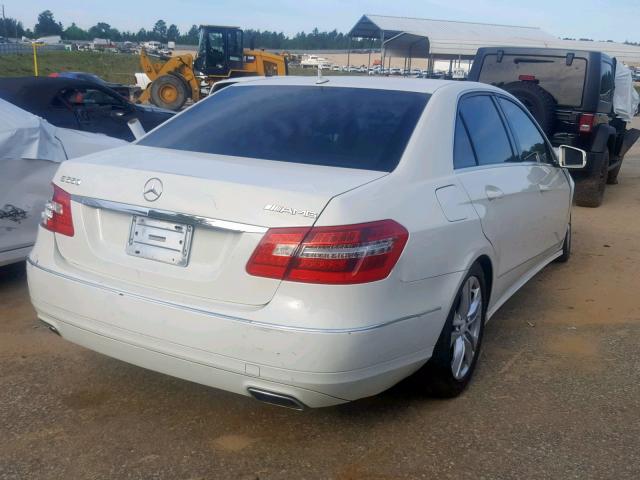 WDDHF7CB1AA035610 - 2010 MERCEDES-BENZ E 550 WHITE photo 4