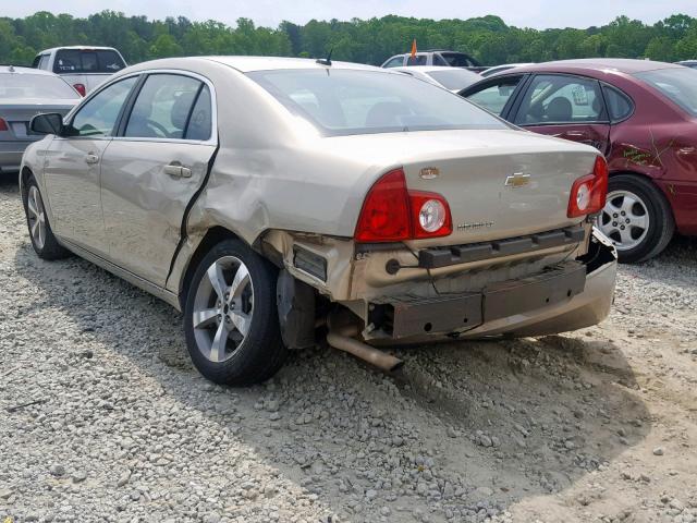 1G1ZC5E12BF109923 - 2011 CHEVROLET MALIBU 1LT 金色 照片 3