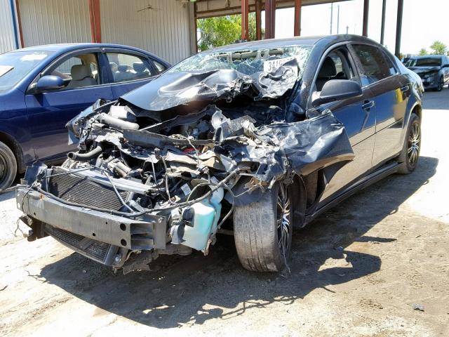 1G1ZG57B58F214121 - 2008 CHEVROLET MALIBU LS BLACK photo 2