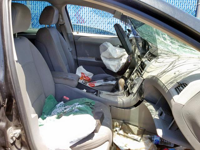 1G1ZG57B58F214121 - 2008 CHEVROLET MALIBU LS BLACK photo 5