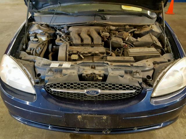 1FAFP55S4YA213672 - 2000 FORD TAURUS SES BLACK photo 7