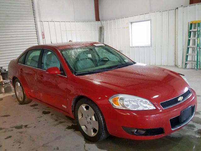 2G1WD58C481328377 - 2008 CHEVROLET IMPALA SUP წითელი ფოტო 1