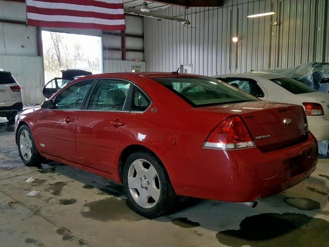 2G1WD58C481328377 - 2008 CHEVROLET IMPALA SUP წითელი ფოტო 3