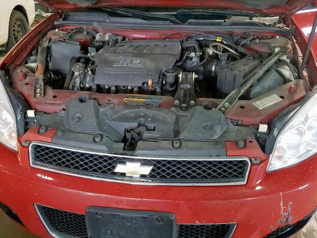 2G1WD58C481328377 - 2008 CHEVROLET IMPALA SUP წითელი ფოტო 7