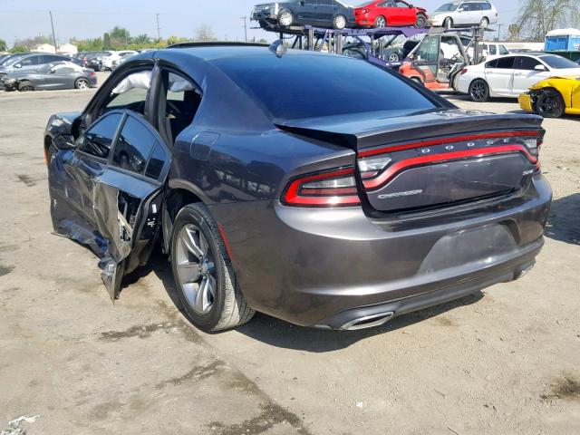 2C3CDXHG8FH794363 - 2015 DODGE CHARGER SX GRAY photo 3