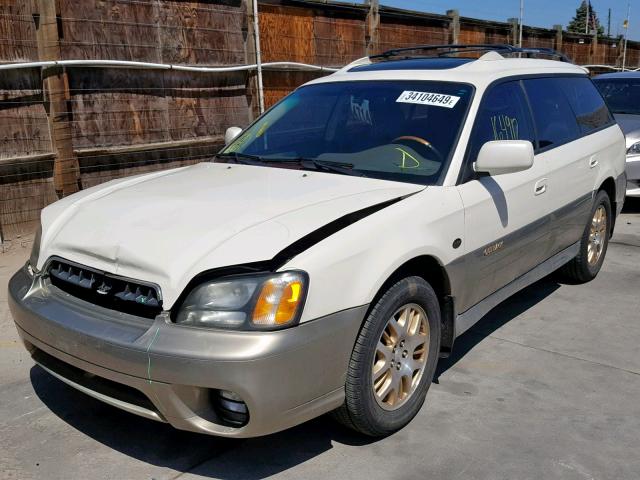 4S3BH806037613817 - 2003 SUBARU LEGACY OUT WHITE photo 2