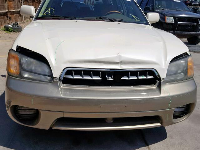 4S3BH806037613817 - 2003 SUBARU LEGACY OUT WHITE photo 9