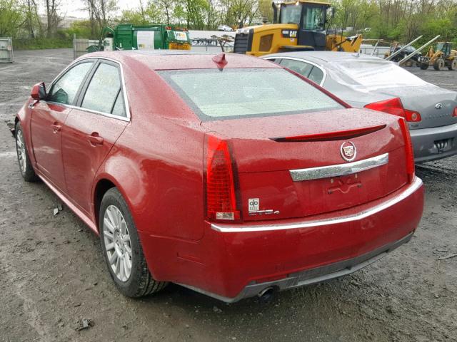 1G6DG5EY4B0153771 - 2011 CADILLAC CTS LUXURY RED photo 3