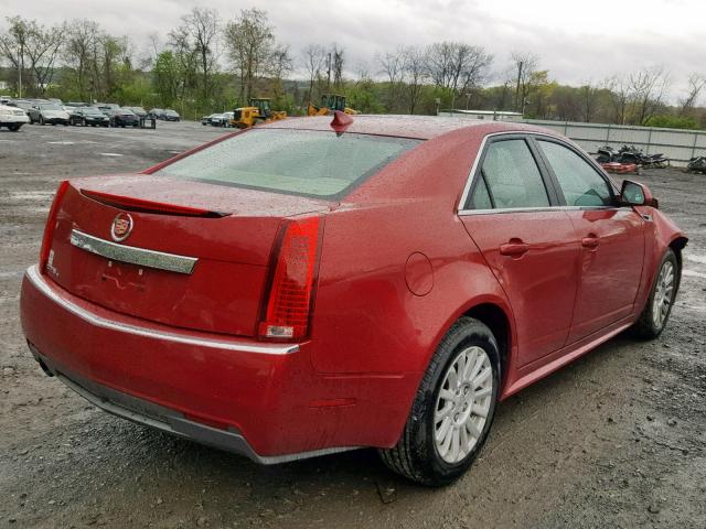 1G6DG5EY4B0153771 - 2011 CADILLAC CTS LUXURY RED photo 4