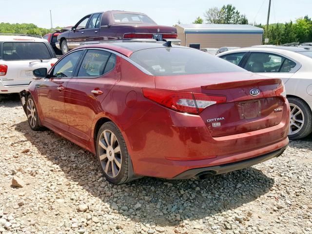 5XXGR4A60CG014143 - 2012 KIA OPTIMA SX MAROON photo 3