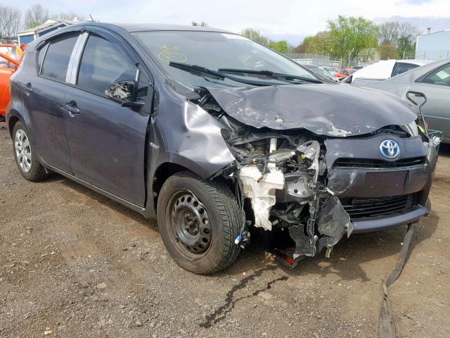 JTDKDTB32E1567754 - 2014 TOYOTA PRIUS C CHARCOAL photo 1