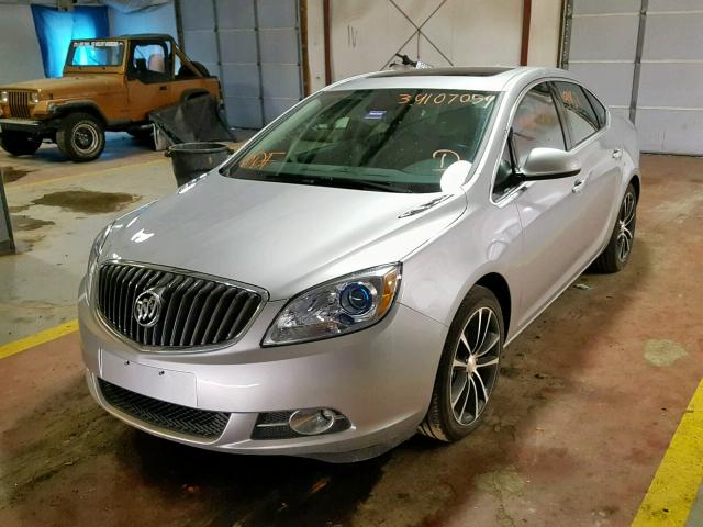 1G4PW5SKXG4179753 - 2016 BUICK VERANO SPO SILVER photo 2