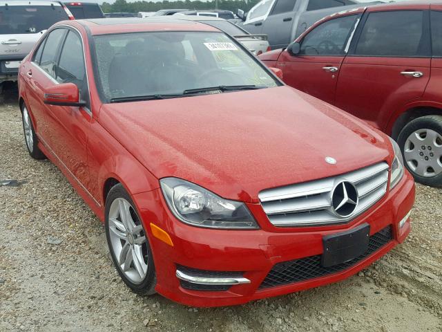 WDDGF4HB7DR248506 - 2013 MERCEDES-BENZ C 250 RED photo 1